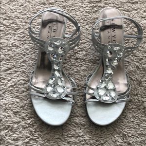 Silver Wedge Sandal